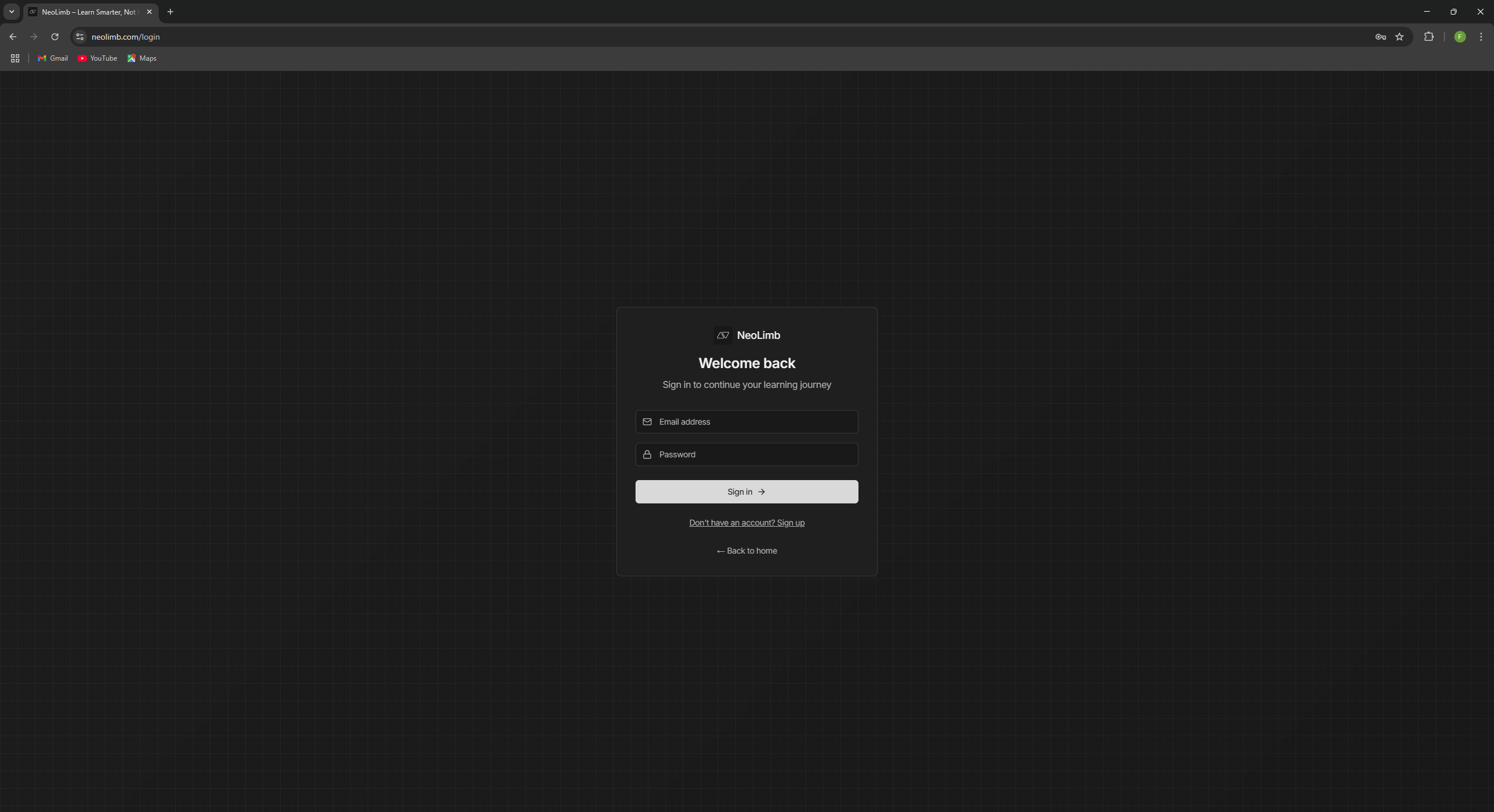 NeoLimb — Lesson card